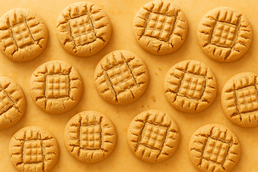 Biscuits végétaliens au beurre de cacahuètes