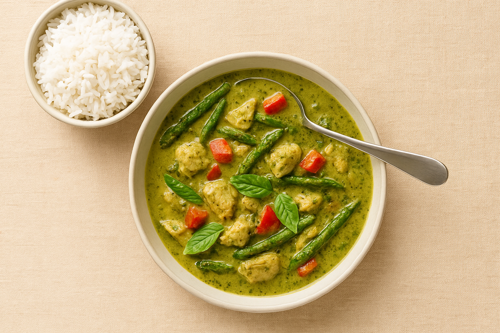 Curry vert thaïlandais au poulet
