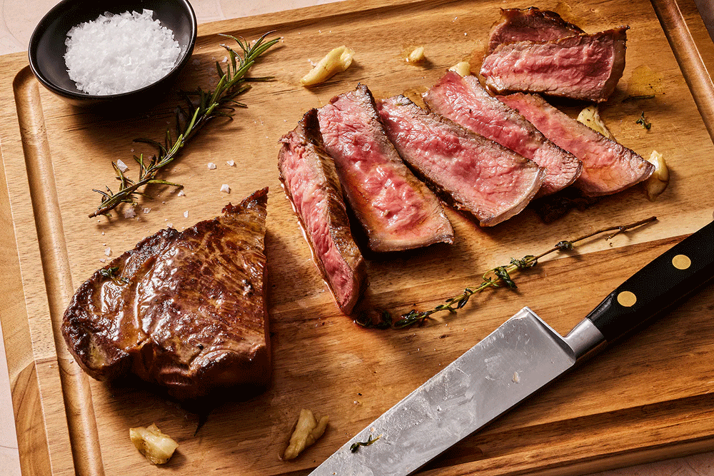 Entrecôte à la poêle