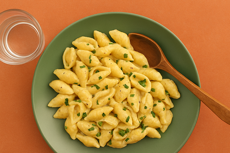 Pâtes à l'ail et au parmesan