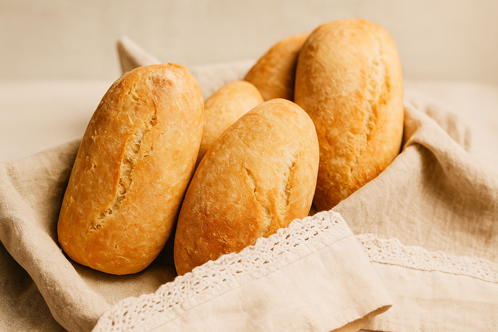 Petits pains baguette faits maison