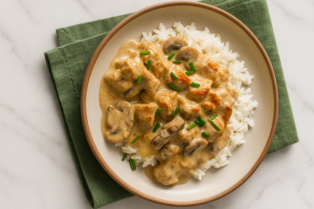 Poulet Stroganoff