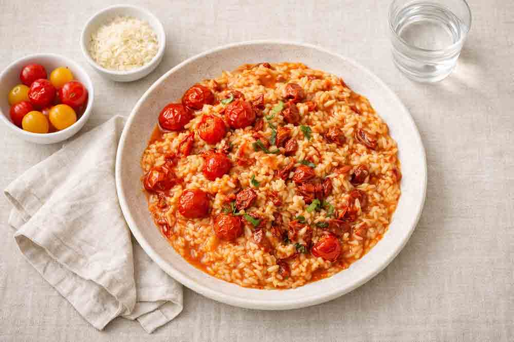 Risotto aux deux tomates