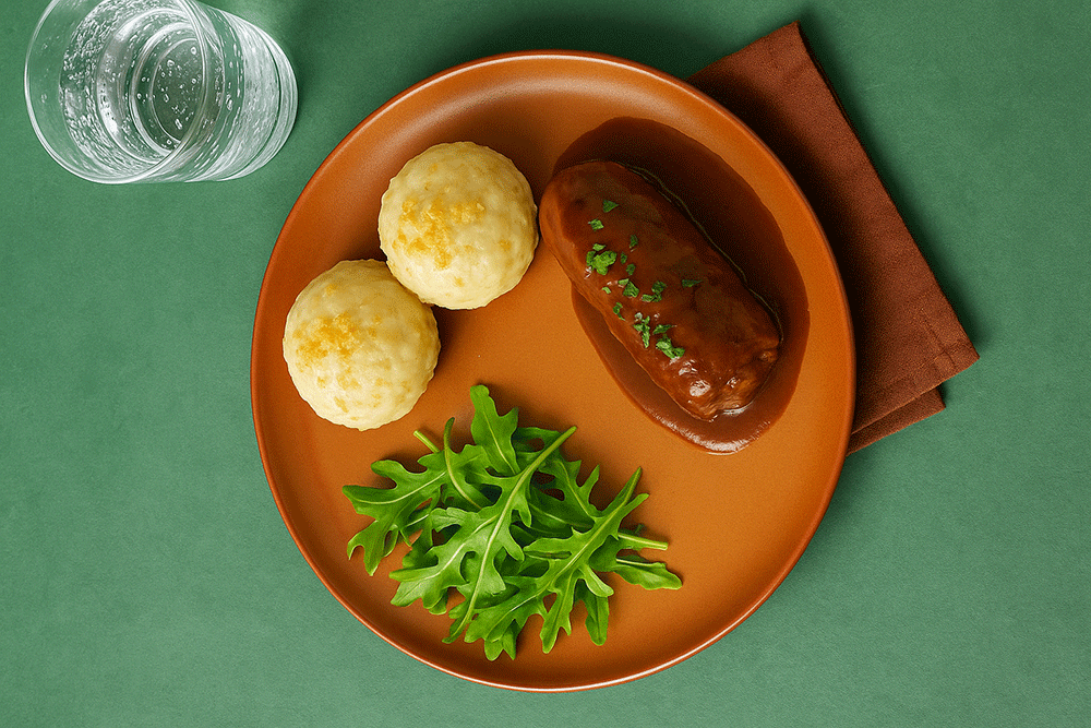 Roulade de bœuf avec boulettes