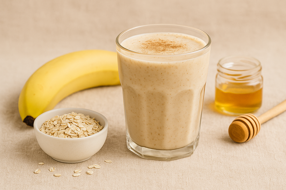 Smoothie Banane & Avoine à la Cannelle – réconfort du matin