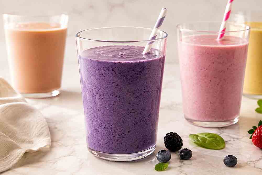 Smoothie protéiné aux fruits