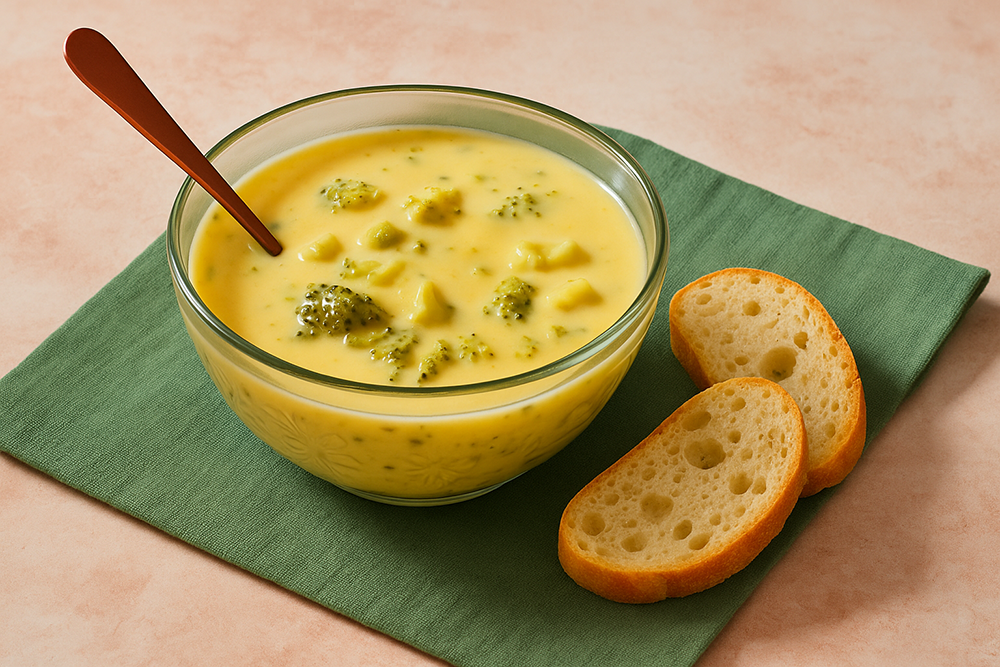 Soupe au fromage et au brocoli