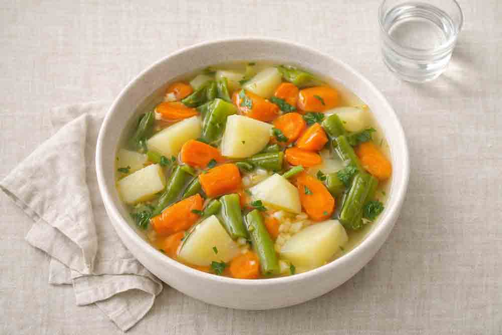 Soupe de légumes maison